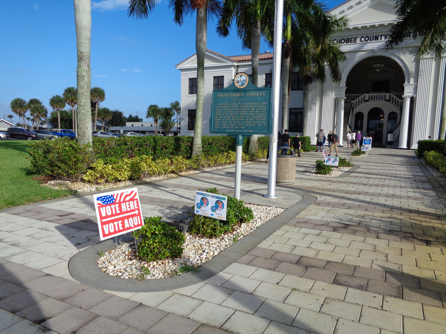 Early voting in Okeechobee started Monday at the Historic Okeechobee County Courthouse.